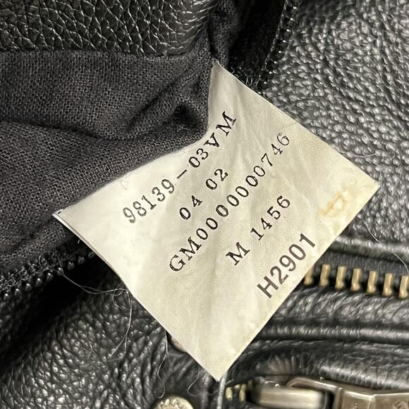 Vintage Harley-Davidson Jacket Mens Medium Leather Biker POW MIA Patch 2002 - Picture 11 of 15